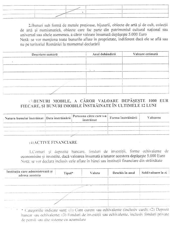 Declaratia de avere si de interese din data 05.05.2005 - pagina 2 din 5