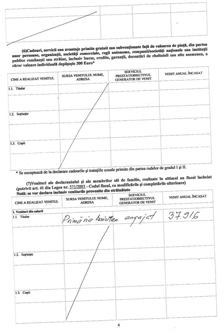 Declaratia de avere si de interese din data 23.03.2009 - pagina 4 din 7