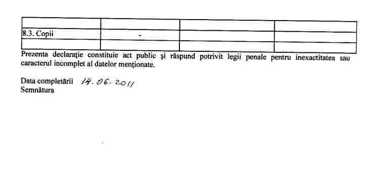 Declaratia de avere si de interese din data 03.06.2011 - pagina 5 din 7