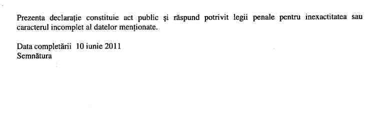 Declaratia de avere si de interese din data 03.06.2011 - pagina 5 din 7