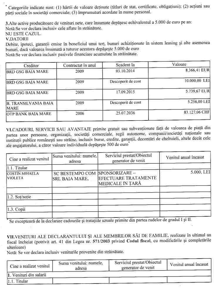 Declaratia de avere si de interese din data 27.06.2011 - pagina 3 din 7