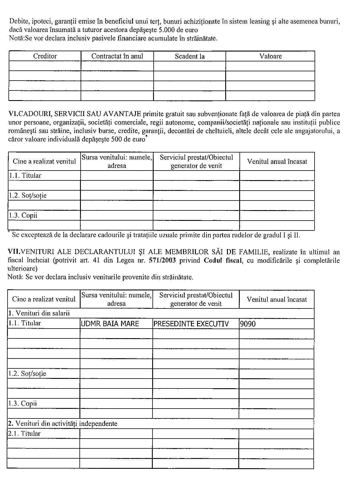 Declaratia de avere si de interese din data 18.06.2012 - pagina 3 din 6